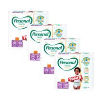 Kit 4 Fralda Personal Baby Premium Pants Tamanho XXG com 30 Unidades