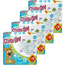 KIT 4 Fralda Scooby Hiper Tamanho P