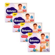 Kit 4 Fralda Shortinho Babysec Premium Tamanho G com 48 Fraldas Descartáveis Kit 4 Fralda Shortinho Babysec Premium Tamanho G com 48 Fraldas Descartáveis