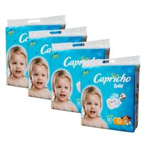 KIT 4 FRALDAS CAPRICHO BABY G / 80 = 320 un