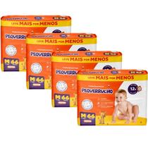 KIT 4 Fraldas Descartáveis Pequerrucho Hiper Todos os Tamanhos