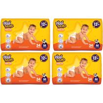 KIT 4 Fraldas Descartáveis Piquitucho Hiper - Todos os Tamanhos