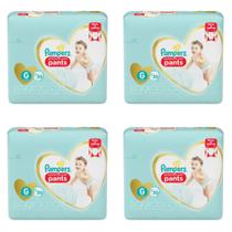 Kit 4 Fraldas Infantil Pampers Premium Care Pants Tamanho G com 30 Unidades cada Kit 4 Fraldas Infantil Pampers Premium Care Pants Tamanho G com 30 Unidades cada