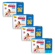 Kit 4 Fraldas Turma da Mônica Baby Mega XG com 42un cada Kit 4 Fraldas Turma da Mônica Baby Mega XG com 42un cada