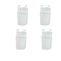 Kit 4 Frasco Duplo Aplicador Dosador Plástico 1L Medidor 80ml Kit 4 Frasco Duplo Aplicador Dosador Plástico 1L Medidor 80ml
