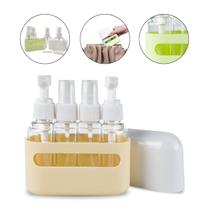Kit 4 Frascos 50Ml Viagem Bolsa Pump Spray + Case Plástico Kit 4 Frascos 50Ml Viagem Bolsa Pump Spray + Case Plástico