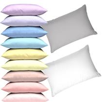 Kit 4 Fronha de Algodão 130 Fios Liso Avulso 50x70