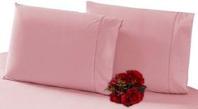 Kit 4 Fronhas 100% Algodão 180 Fios Ponto Palito 50x70 Linda