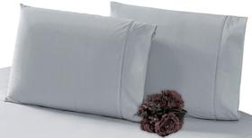 Kit 4 Fronhas 100% Algodão Percal 180 Fios Ponto Palito 70x50