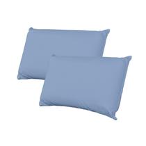 Kit 4 Fronhas (2 pares) microfibra 70x50cm cores lisas Kit 4 Fronhas (2 pares) microfibra 70x50cm cores lisas