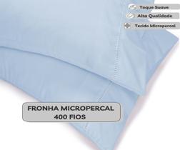 kit 4 Fronhas 400 Fios Micropercal Acetinado