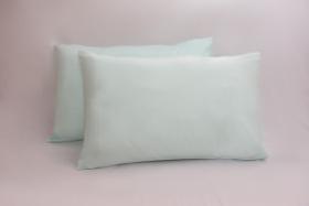 Kit 4 Fronhas 50X 70cm 100% Algodão Percal 200Fios Verde Agua Kit 4 Fronhas 50X 70cm 100% Algodão Percal 200Fios Verde Agua