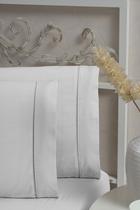 Kit 4 fronhas avulsas 100% algodão 200 fios branca - Shopping Home