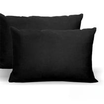 Kit 4 Fronhas Avulsas Para Travesseiro 70x50cm Malha Lisa 100 Algodão Com Zíper Toque Macio, Hotel, Pousada