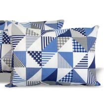 Kit 4 Fronhas Para Travesseiro 200 Fios Estampadas 70x50cm Algodão Cozzilar