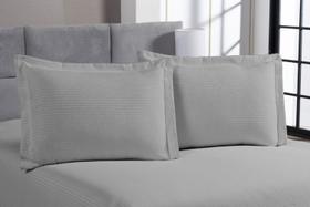 Kit 4 Fronhas Porta Travesseiro 50x70 Piquet Liso Cinza Kit 4 Fronhas Porta Travesseiro 50x70 Piquet Liso Cinza