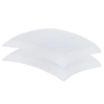 Kit 4 Fronhas Travesseiro 50x70cm Cetim 300 Fios Vision New Colors Branco Buddemeyer