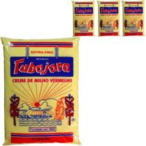 Kit 4 Fuba Creme Milho Sem Glúten 100% Natural Pacote 450g