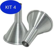 Kit 4 Funil Para Linguiça Nº 2 Vasão 27Mm 964 Aal