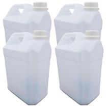 Kit 4 Galão Vazio Transparente Armazenamento De Residuos 5 Litros Promoção