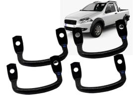 Kit 4 Gancho Lateral Caçamba Traseira Pick Up Strada