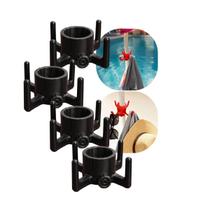 Kit 4 Gancho Para Guarda-Sol Universal Com 4 Ganchos Porta Toalha Bolsa Chapéu Praia Piscina - Kit 4 Gancho Para Guarda-Sol Universal Com 4 Ganchos Porta Toalha Bolsa Chapéu Praia Piscina -