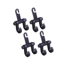 Kit 4 Gancho Veicular Suporte Sacola Bolsa Compra Carro