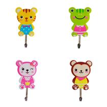 Kit 4 Ganchos Adesivo Pendure Chaves Geladeira Cores Variadas