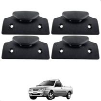 Kit 4 ganchos caçamba ford courier 1997 a 2013