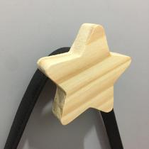Kit 4 Ganchos De Parede Estrela Mdf Laminado