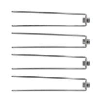 Kit 4 Garfos Duplo com Trava Inox para Espeto Simples 4,5mm Kit 4 Garfos Duplo com Trava Inox para Espeto Simples 4,5mm