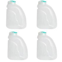 Kit 4 Garrafa de Agua Para Geladeira 1,6 Litro Gelada 1600ml Alto Relevo Modelo Frutas Transparente Cozinha Arcaplast