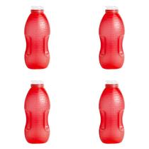 Kit 4 Garrafa de Agua Para Geladeira 2L Com Pegador Várias Cores 2 Litros ArcaPlast Modelo Frutas