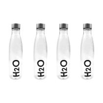 Kit 4 Garrafa De Agua Squeeze Vidro Suco Água Portátil 1l H2o Transparente Kit 4 Garrafa De Agua Squeeze Vidro Suco Água Portátil 1l H2o Transparente