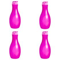 Kit 4 Garrafa Moringa Geladeira 1.5L Plástico Coloridas Com Tampa Água Suco Cozinha Multiuso Hidratação 1500ml Arcaplast