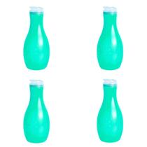 Kit 4 Garrafa Moringa Geladeira 1.5L Plástico Coloridas Com Tampa Água Suco Cozinha Multiuso Hidratação 1500ml Arcaplast