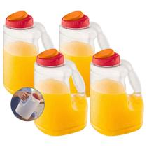 Kit 4 Garrafa Plástica 3,5L Sanremo Retangular Com Tampa Água