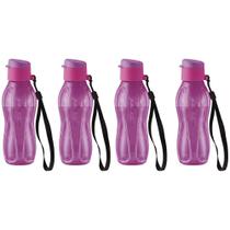 Kit 4 Garrafas de Água Tupperware Eco Tupper Roxa 310ml
