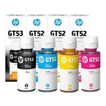 kit 4 Garrafas de Tintas Gt53 Gt52 Para Impressora