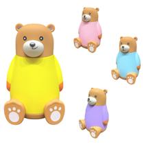 Kit 4 Garrafas Emborrachada Ursinho 300ml Infantil Baby