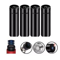 Kit 4 Garrafas Térmica Aço Inox Termômetro Led Digital 400ml Kit 4 Garrafas Térmica Aço Inox Termômetro Led Digital 400ml