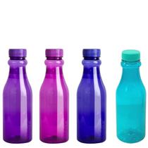 Kit 4 Garrafas Veneza Tampa Lisa 500 ml