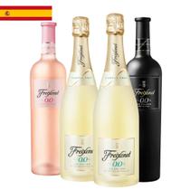 Kit 4 Garrafas Vinho Tinto Rosé e Espumante Freixenet Sem Álcool 750ml Kit 4 Garrafas Vinho Tinto Rosé e Espumante Freixenet Sem Álcool 750ml