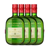 Kit 4 Garrafas Whisky Buchanan'S 12 Anos 1 Litro