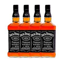 Kit 4 Garrafas Whisky Jack Daniels Tennessee Nº7 1 Litro