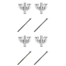 Kit 4 Garras Bumbo Cromado 12.1 + 4 Parafusos 110Mm X 6Mm - Spanking Kit 4 Garras Bumbo Cromado 12.1 + 4 Parafusos 110Mm X 6Mm - Spanking