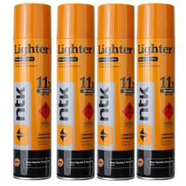 Kit 4 Gás para Isqueiros Lighter Gás 300ml NTK