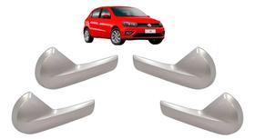 Kit 4 Gatilho Maçaneta interna Puxador Gol Voyage G5 G6 Cor Prata Kit 4 Gatilho Maçaneta interna Puxador Gol Voyage G5 G6 Cor Prata