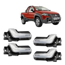 Kit 4 Gatilho Puxador Interno Da Maçaneta Strada Até 2016