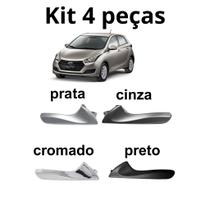 Kit 4 Gatilhos Maçaneta HB20 12 a 19 Cinza Preto Prata Cromado Kit 4 Gatilhos Maçaneta HB20 12 a 19 Cinza Preto Prata Cromado